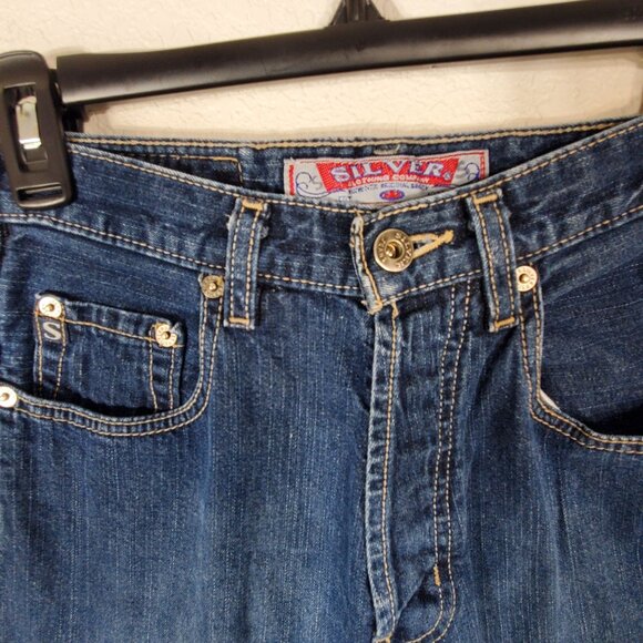 VTG Silver Jeans Co. womens Denim Straight Leg Jeans 29/34 Made In Canada Y2K - Picture 12 of 16